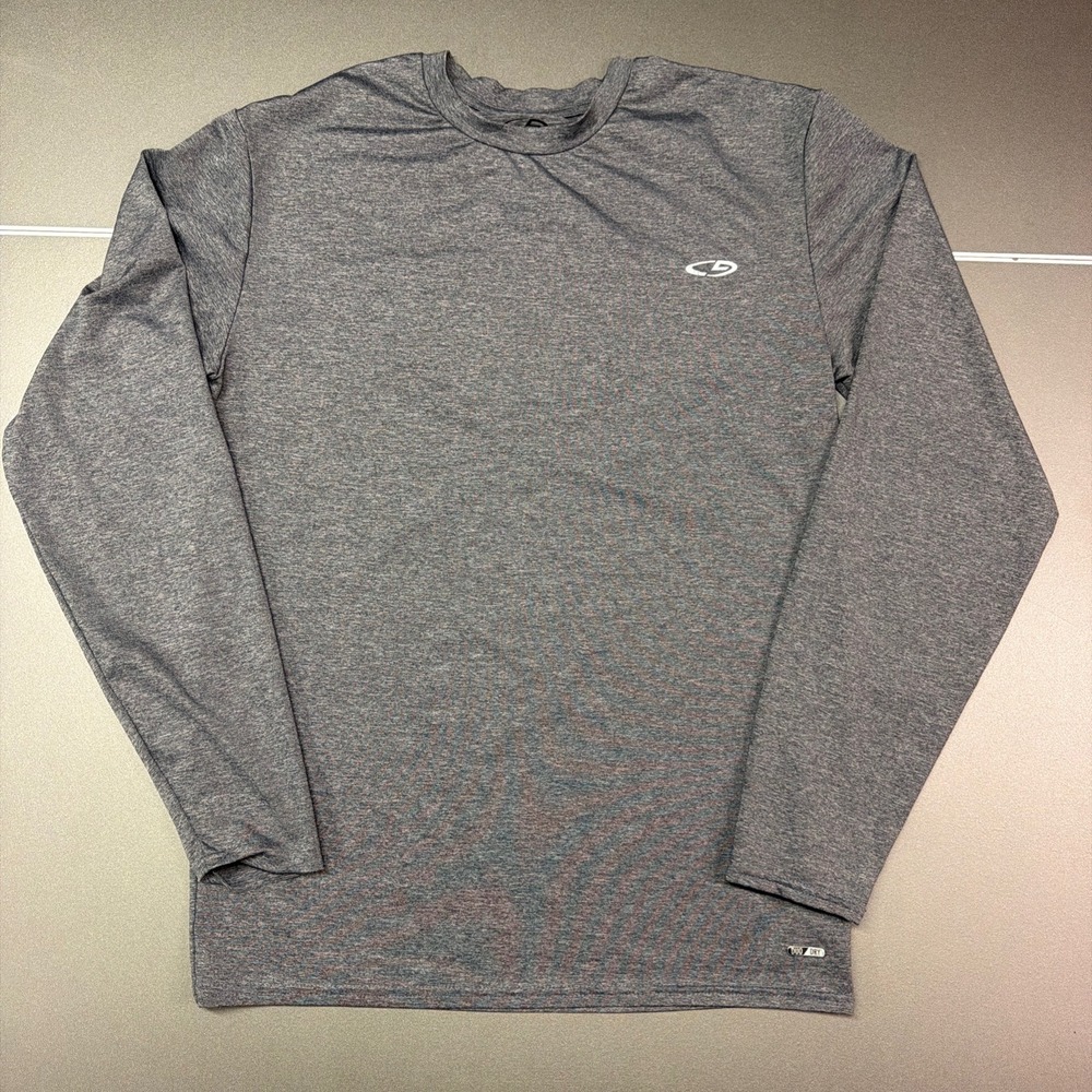 Champion Duo Dry Gray Long Sleeve Performance Athletic Shirt Men's XL